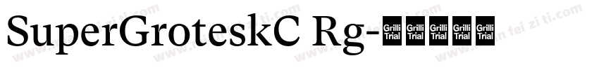 SuperGroteskC Rg字体转换